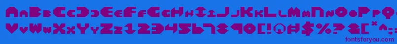 More about BalAstaralExpanded Font BalAstaralExpanded Font – Purple Fonts on Blue Background