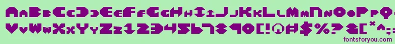 Saiba mais sobre a fonte BalAstaralExpanded Fonte BalAstaralExpanded – fontes roxas em um fundo verde