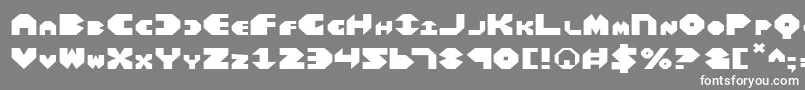 BalAstaralExpanded Font – White Fonts on Gray Background