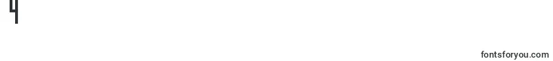 フォントRelativityThin – フォント数字4