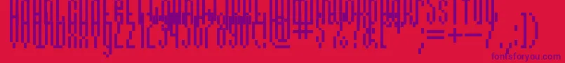 RelativityThin Font – Purple Fonts on Red Background