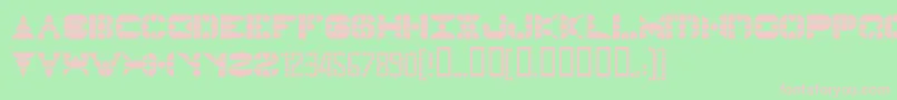 Pangth Font – Pink Fonts on Green Background