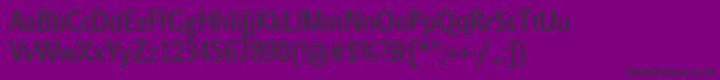 Fonte JohnsanscondTextPro – fontes pretas em um fundo violeta