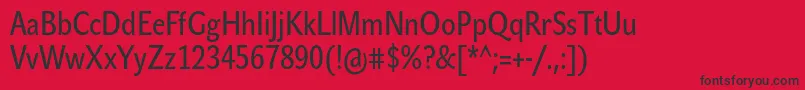 fuente JohnsanscondTextPro – Fuentes Negras Sobre Fondo Rojo