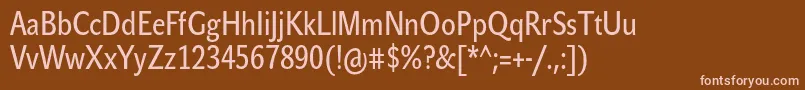 fuente JohnsanscondTextPro – Fuentes Rosadas Sobre Fondo Marrón