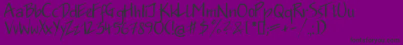 fuente Jakob.Kz – Fuentes Negras Sobre Fondo Morado