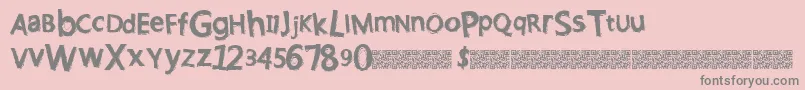 Lightningblaze Font – Gray Fonts on Pink Background
