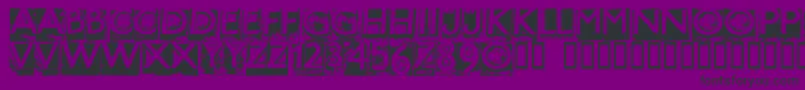 フォントHotmetalNormal – 紫の背景に黒い文字