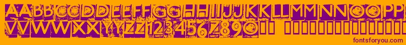 More about HotmetalNormal Font HotmetalNormal Font – Purple Fonts on Orange Background