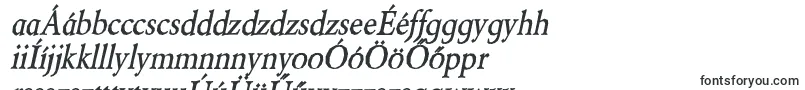 BeryliumBoldItalic-fontti – unkarilaiset fontit