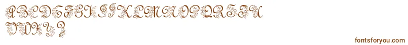 LmsLilyOfTheValley Font – Brown Fonts on White Background