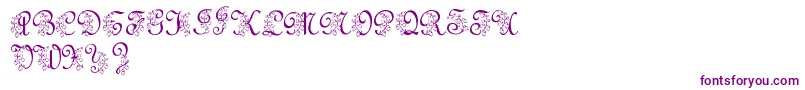 LmsLilyOfTheValley Font – Purple Fonts on White Background