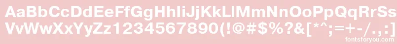 Prg75Ac Font – White Fonts on Pink Background