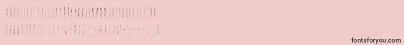 Discoverearth Font – Black Fonts on Pink Background