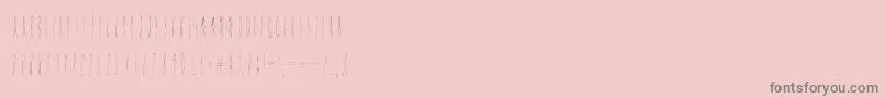 Fonte Discoverearth – fontes cinzas em um fundo rosa