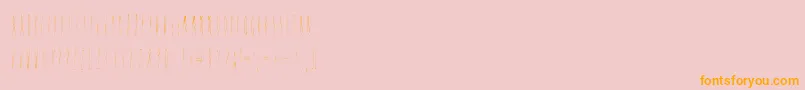 Discoverearth Font – Orange Fonts on Pink Background