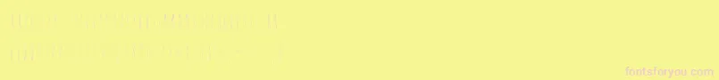 Discoverearth Font – Pink Fonts on Yellow Background