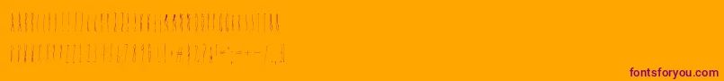 Discoverearth Font – Purple Fonts on Orange Background