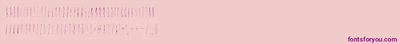 Discoverearth Font – Purple Fonts on Pink Background