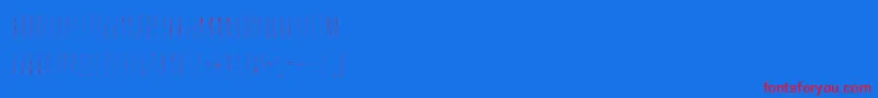 Discoverearth Font – Red Fonts on Blue Background