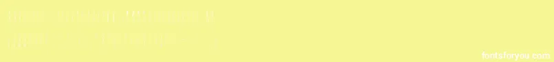 Discoverearth Font – White Fonts on Yellow Background