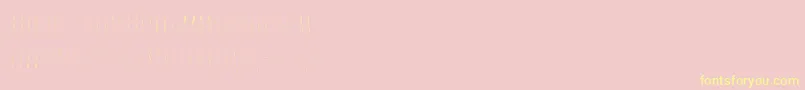 Discoverearth Font – Yellow Fonts on Pink Background