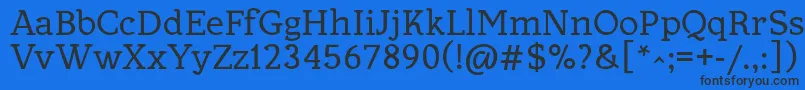 Allejo Font – Black Fonts on Blue Background