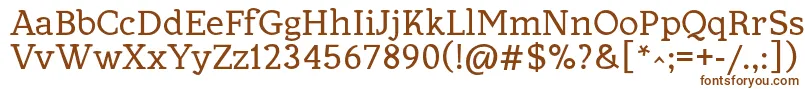 Allejo Font – Brown Fonts on White Background