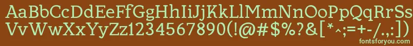 Allejo Font – Green Fonts on Brown Background