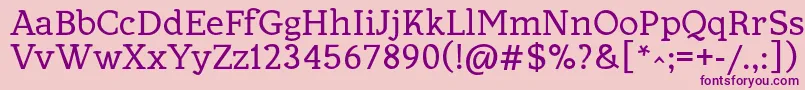 Allejo Font – Purple Fonts on Pink Background