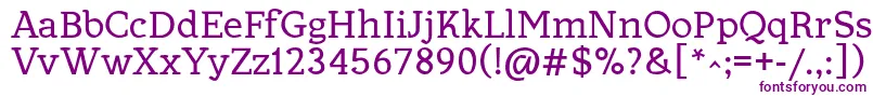 Allejo Font – Purple Fonts on White Background