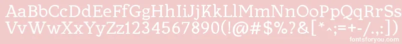 Allejo Font – White Fonts on Pink Background