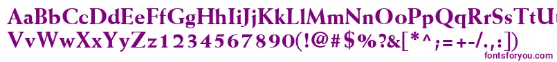 WeissLtExtrabold Font – Purple Fonts on White Background