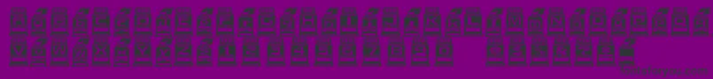 Ijifutex Font – Black Fonts on Purple Background