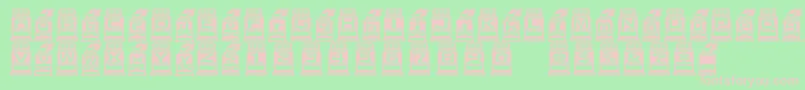 Шрифт Ijifutex – розовые шрифты на зелёном фоне