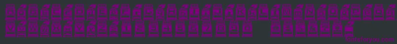 Ijifutex Font – Purple Fonts on Black Background