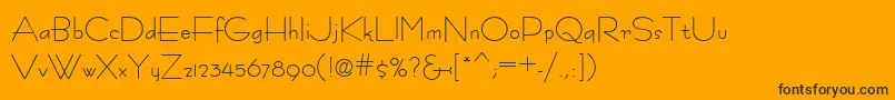 Шрифт Fastracfashion – чёрные шрифты на оранжевом фоне