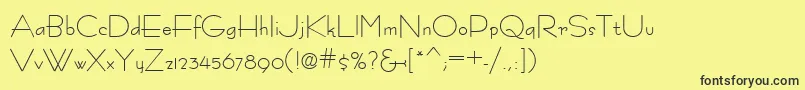 Шрифт Fastracfashion – чёрные шрифты на жёлтом фоне