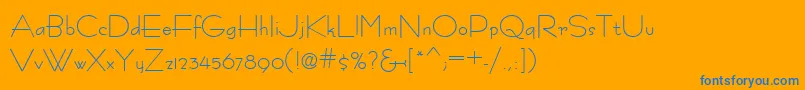 Шрифт Fastracfashion – синие шрифты на оранжевом фоне