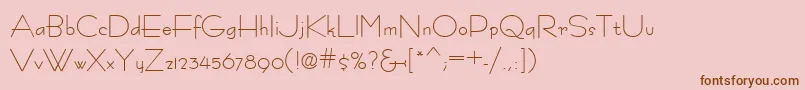 Fastracfashion-Schriftart – Braune Schriften auf rosa Hintergrund