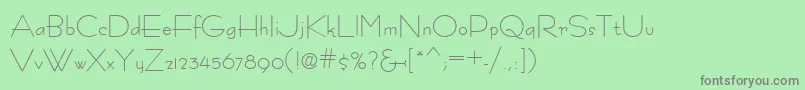 Шрифт Fastracfashion – серые шрифты на зелёном фоне