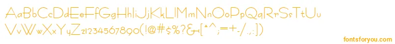 Fastracfashion-Schriftart – Orangefarbene Schriften auf weißem Hintergrund