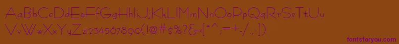 Шрифт Fastracfashion – фиолетовые шрифты на коричневом фоне