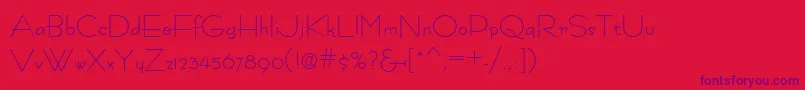 Шрифт Fastracfashion – фиолетовые шрифты на красном фоне