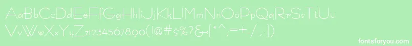 フォントFastracfashion – 緑の背景に白い文字
