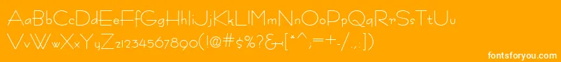 Fastracfashion Font – White Fonts on Orange Background