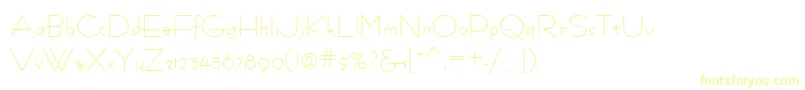 Шрифт Fastracfashion – жёлтые шрифты