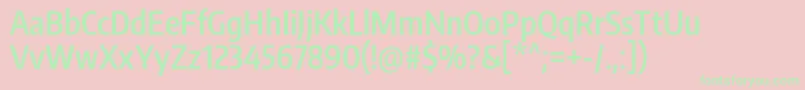 EncodesanscompressedSemibold Font – Green Fonts on Pink Background