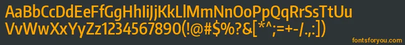 fuente EncodesanscompressedSemibold – Fuentes Naranjas Sobre Fondo Negro