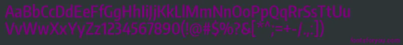 EncodesanscompressedSemibold-fontti – violetit fontit mustalla taustalla